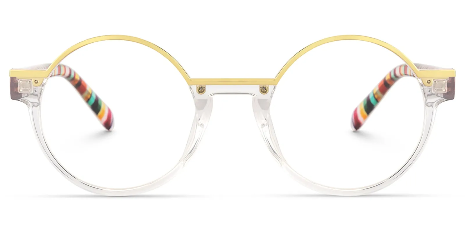 Latina - Round Crystal Eyeglasses sold by Vooglam