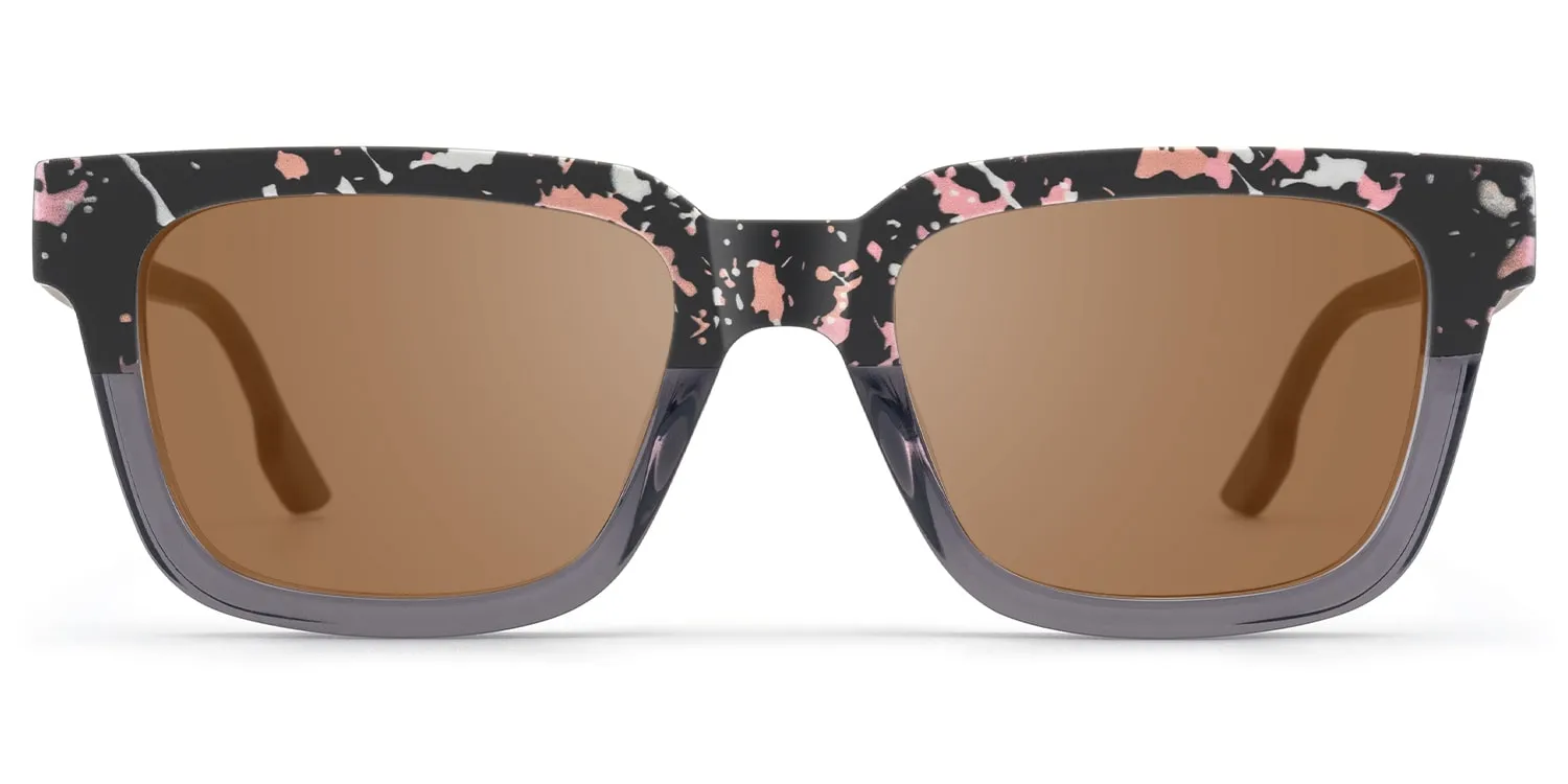 Strobe - Rectangle Two-tone Sunglasses sold by Vooglam product image thumbnail 2