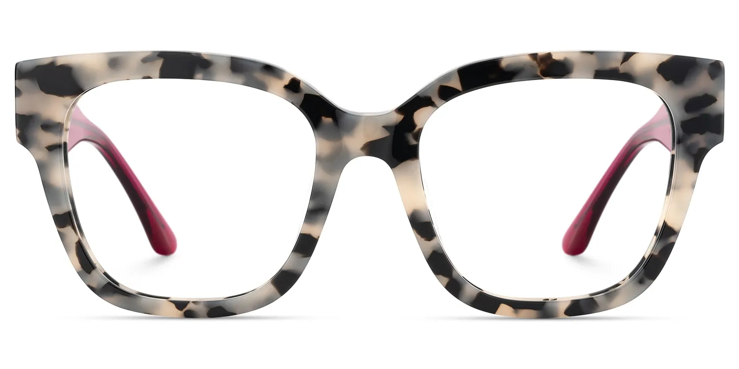 Lorette - Square Tortoise Eyeglasses sold by Vooglam product image thumbnail 2