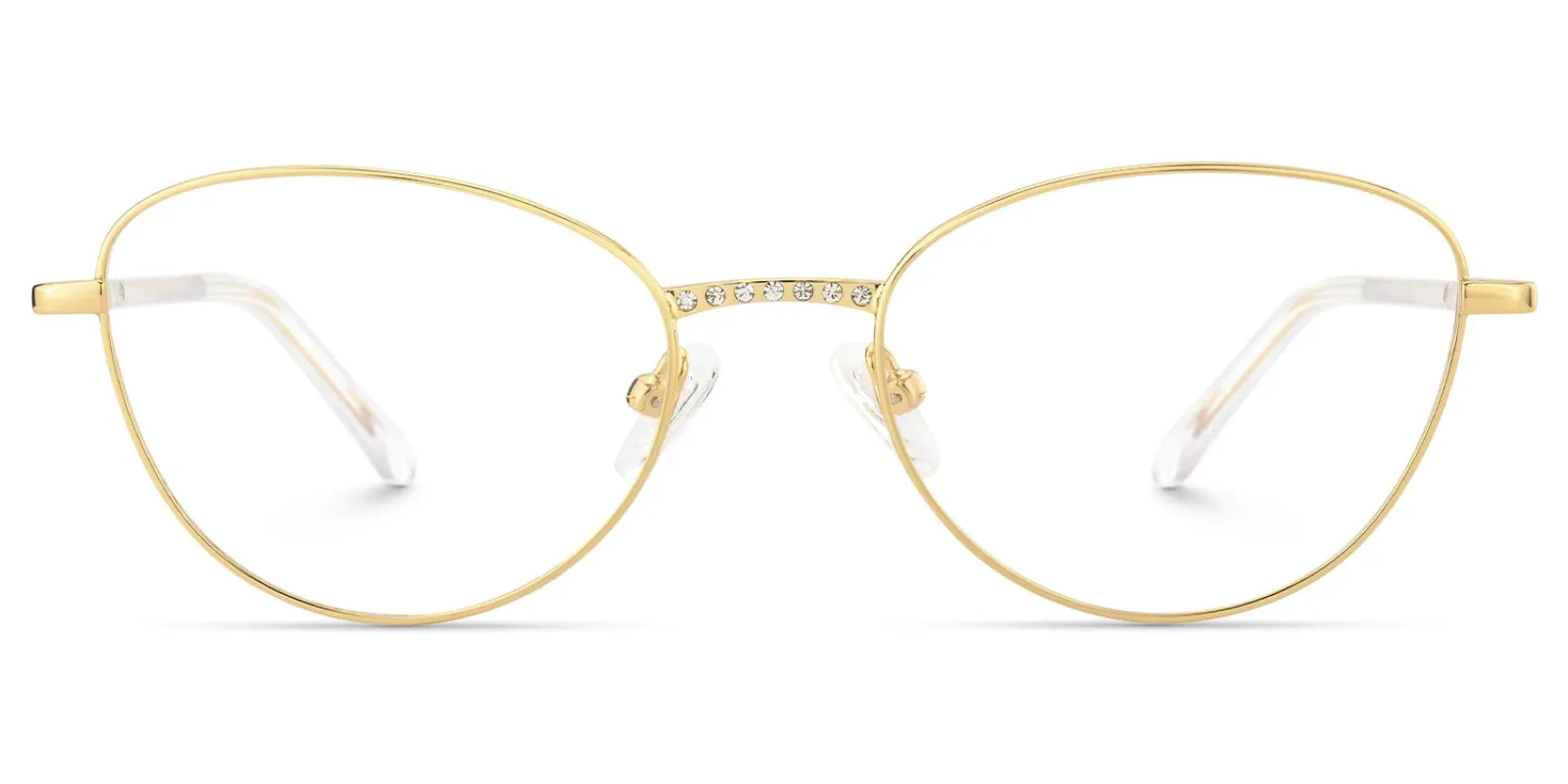 Starlette - Cat Eye Gold Eyeglasses sold by Vooglam