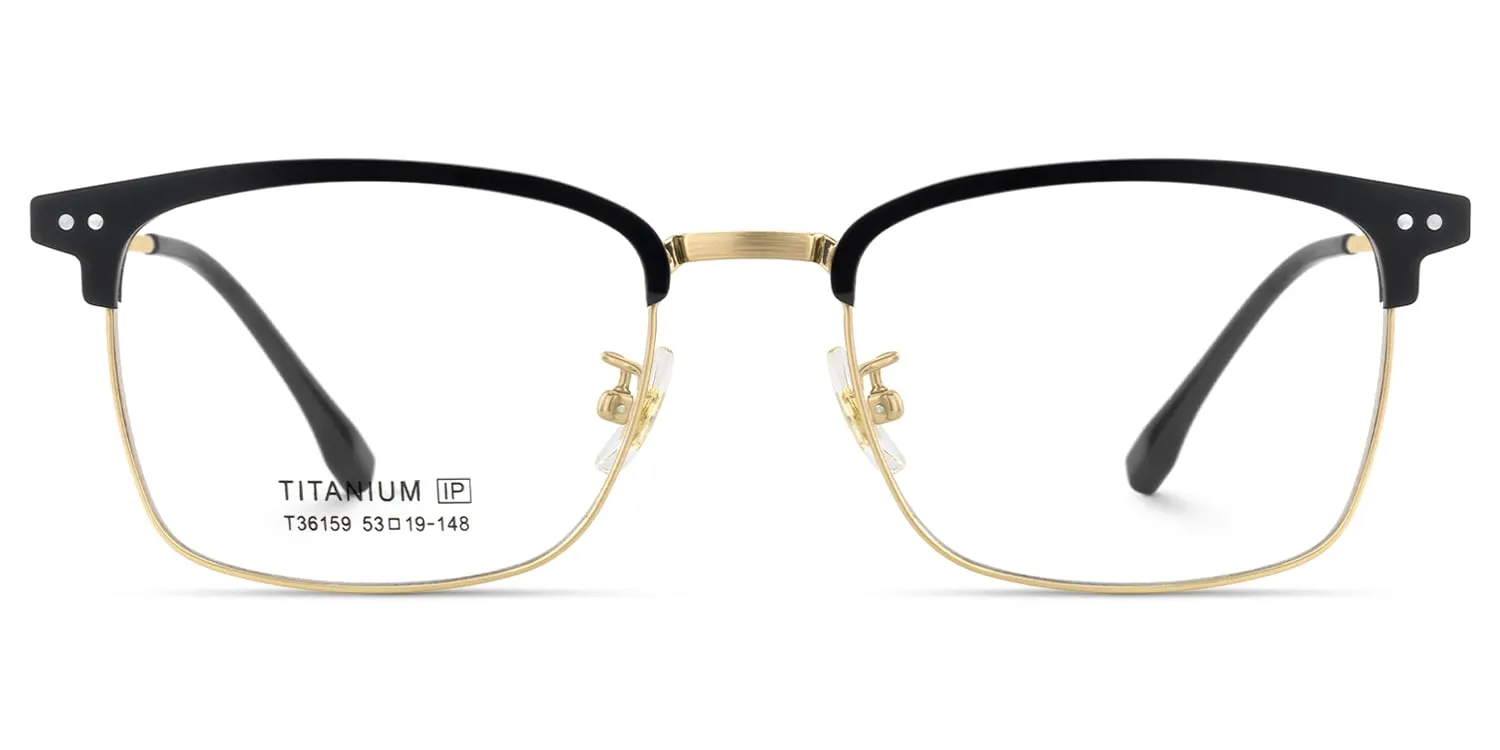 Dial - Browline Gold Eyeglasses sold by Vooglam product image thumbnail 2