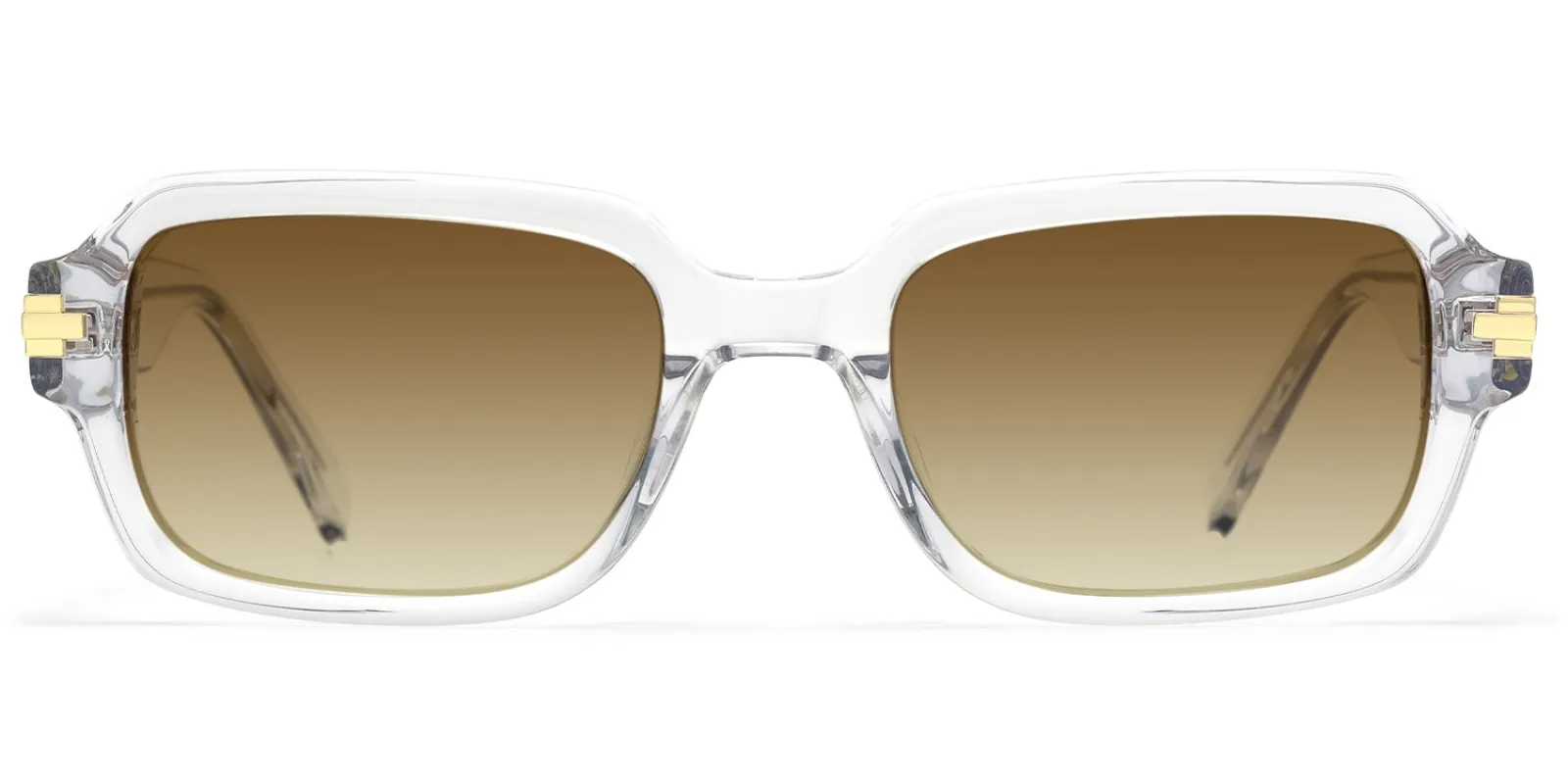 Zephyr - Rectangle Transparent Sunglasses made by Vooglam