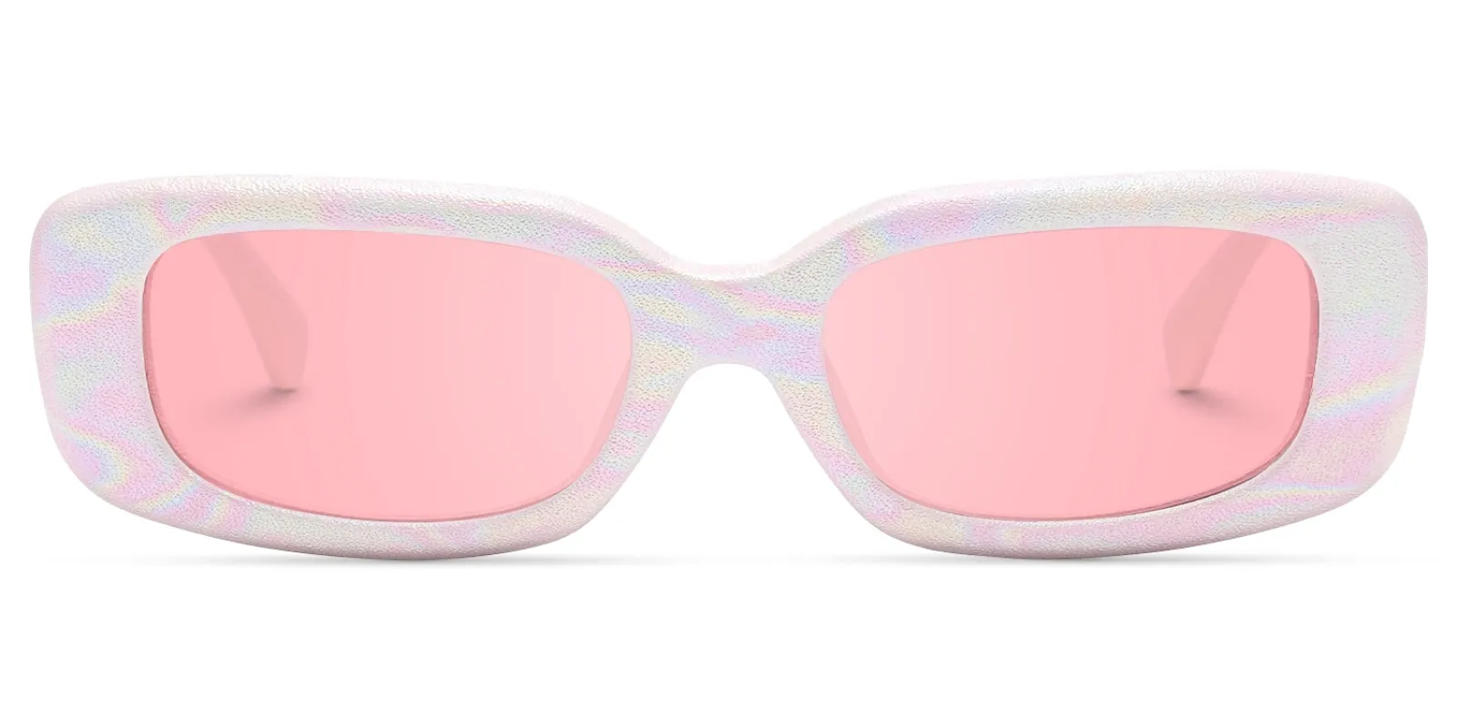 HideShades - Rectangle Pattern Sunglasses sold by Vooglam