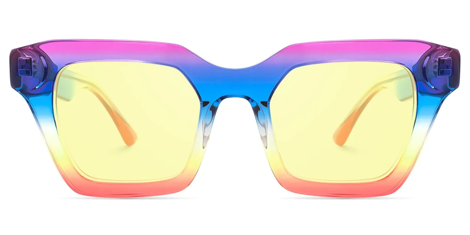 Haldis - Square Multicolor Sunglasses sold by Vooglam