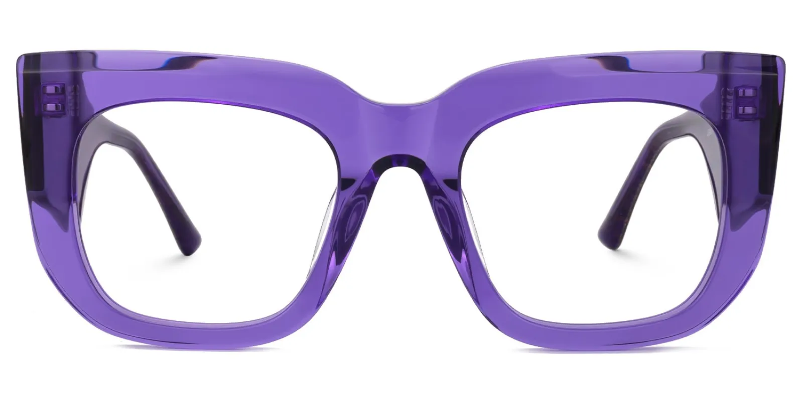 Hakulani - Square Purple Eyeglasses sold by Vooglam