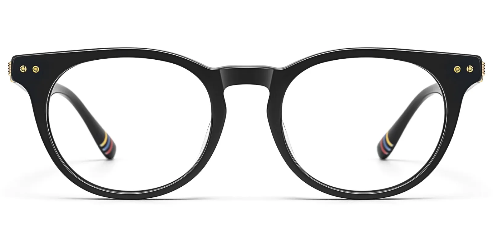 Vintel - Rectangle Black Eyeglasses sold by Vooglam