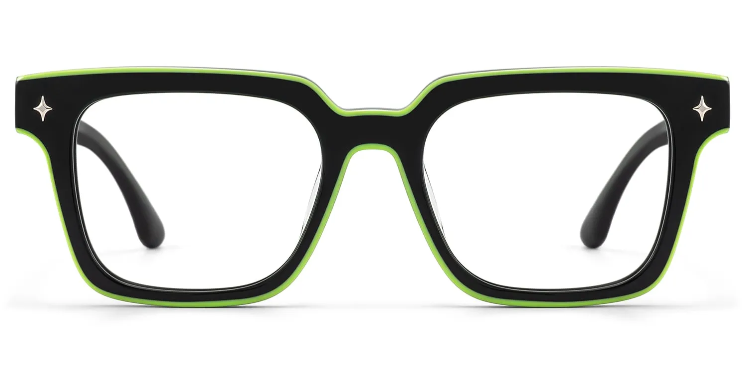 Fractal - Square Black Eyeglasses sold by Vooglam product image thumbnail 2