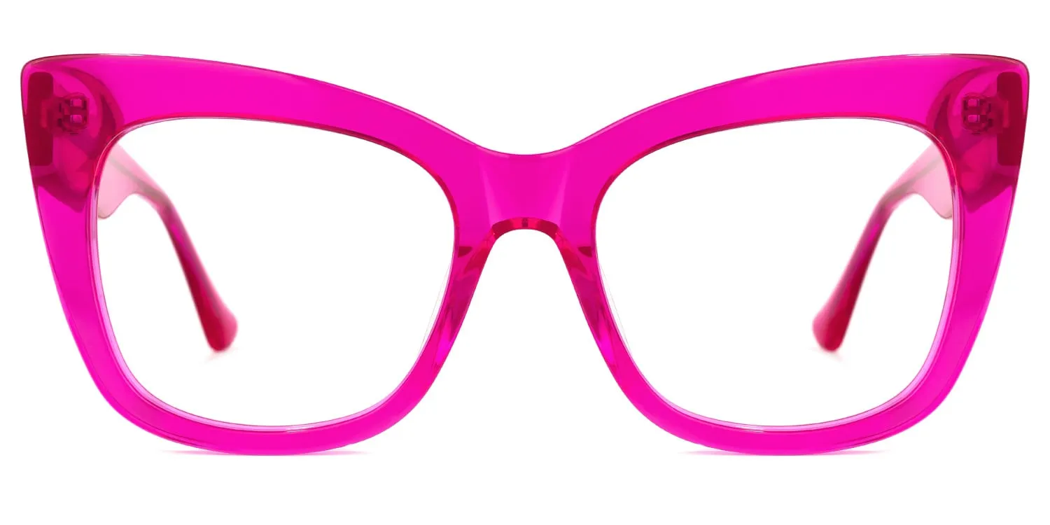 Escobar - Striking Hot Pink Eyeglasses Frames sold by Vooglam product image thumbnail 2