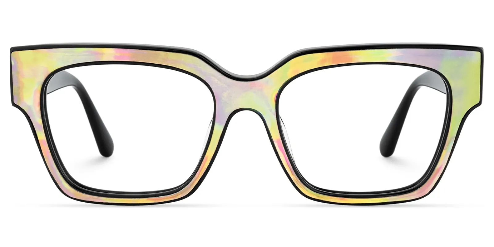 Qacha - Square Multicolor Eyeglasses sold by Vooglam