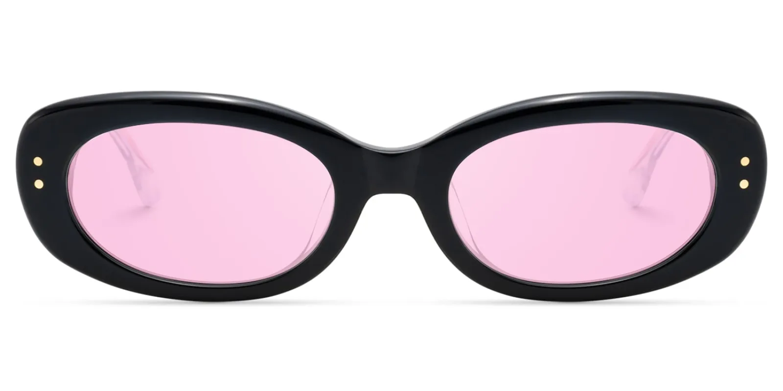 TADA - Oval Black Sunglasses sold by Vooglam