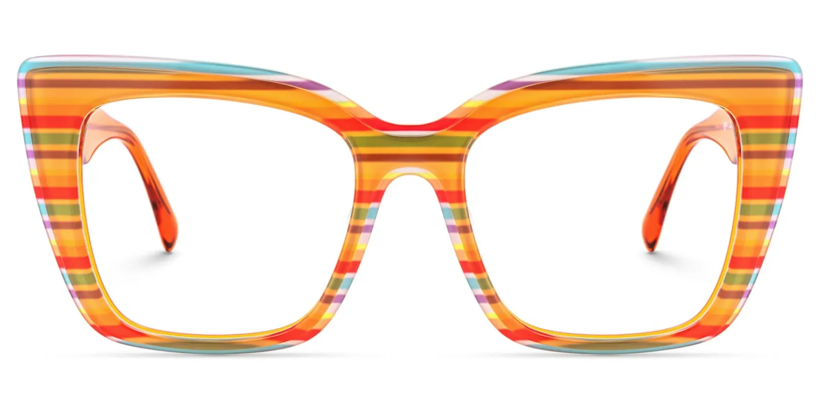 Kaipo - Square Multicolor Eyeglasses sold by Vooglam