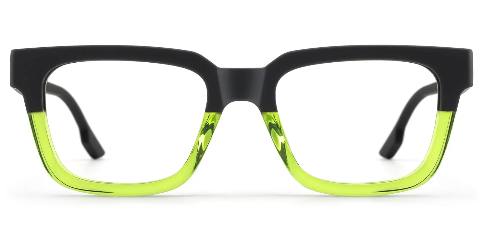 Strobe - Rectangle Two-tone Eyeglasses sold by Vooglam