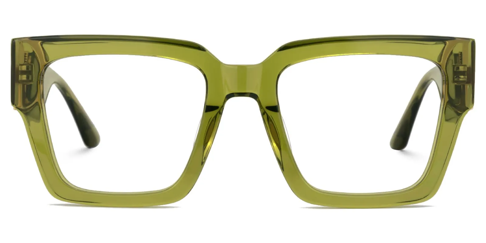 Felician - Square Green Eyeglasses sold by Vooglam