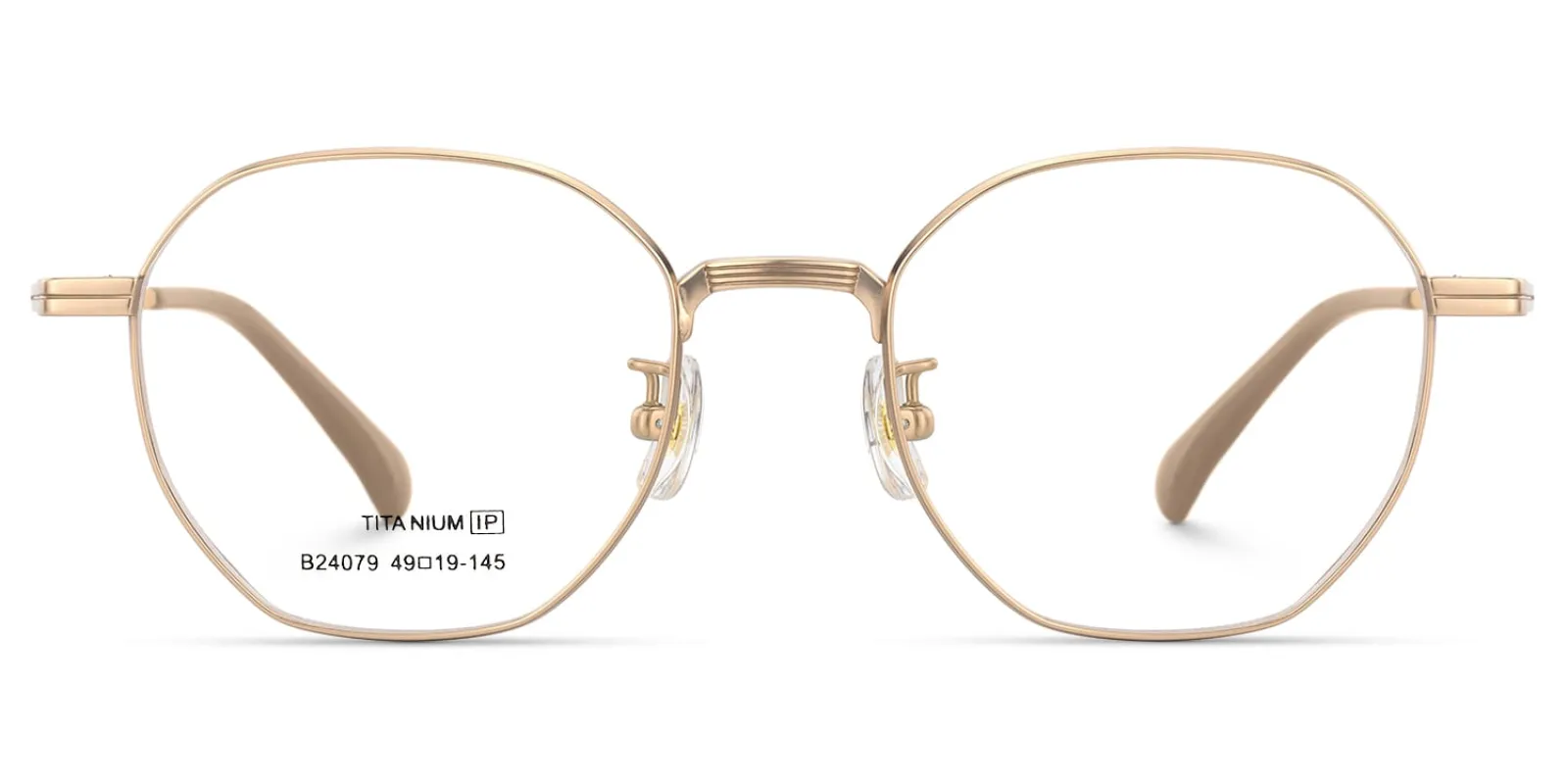 Grain - Geometric Gold Eyeglasses sold by Vooglam