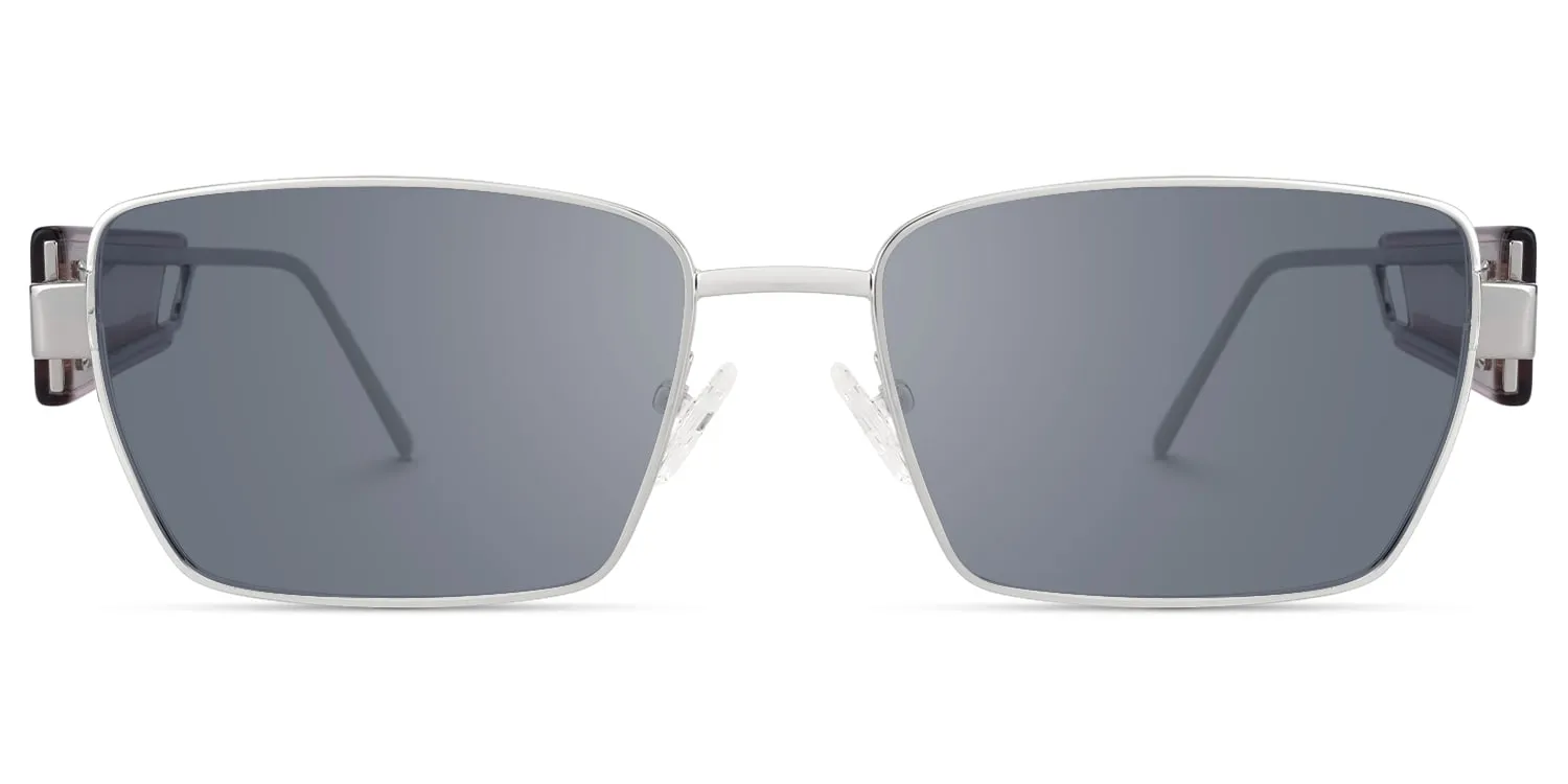 Rogue - Rectangle Silver Sunglasses sold by Vooglam product image thumbnail 2