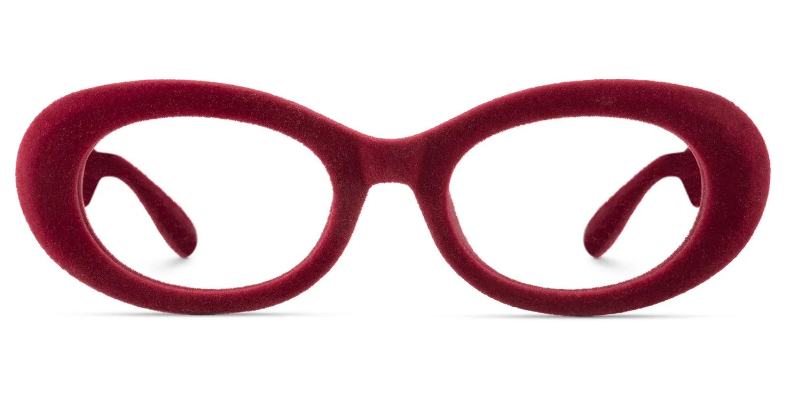 Royale - Oval Red Eyeglasses sold by Vooglam