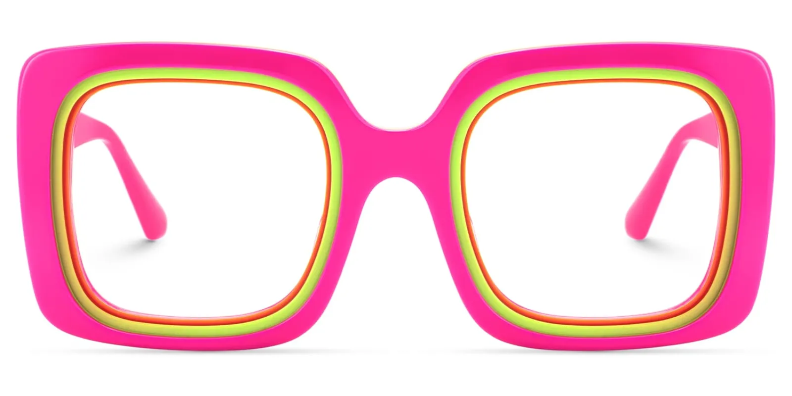 Esadowa - Square Pink Eyeglasses sold by Vooglam