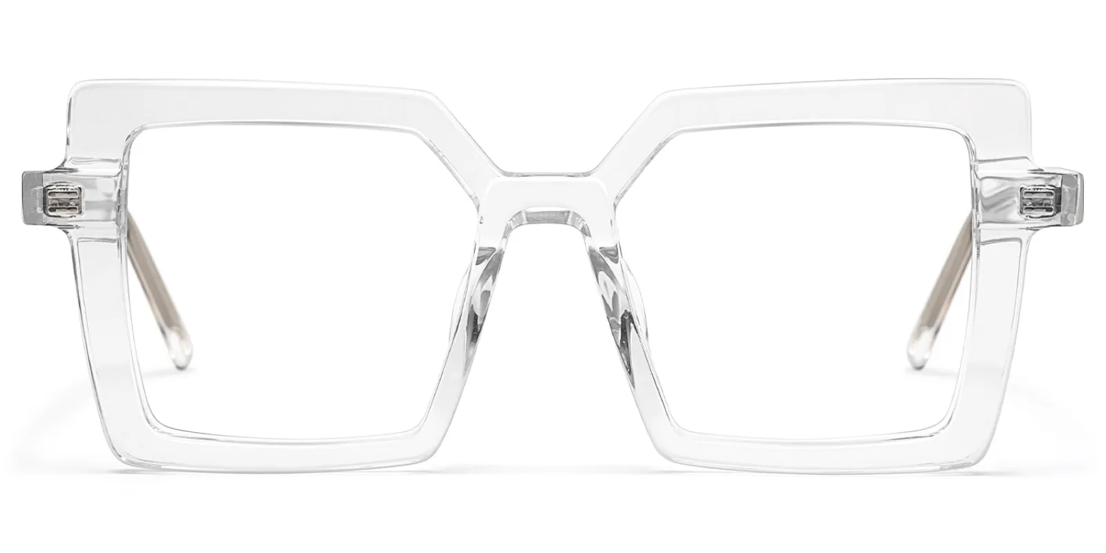 Eilis - Square Crystal Eyeglasses sold by Vooglam