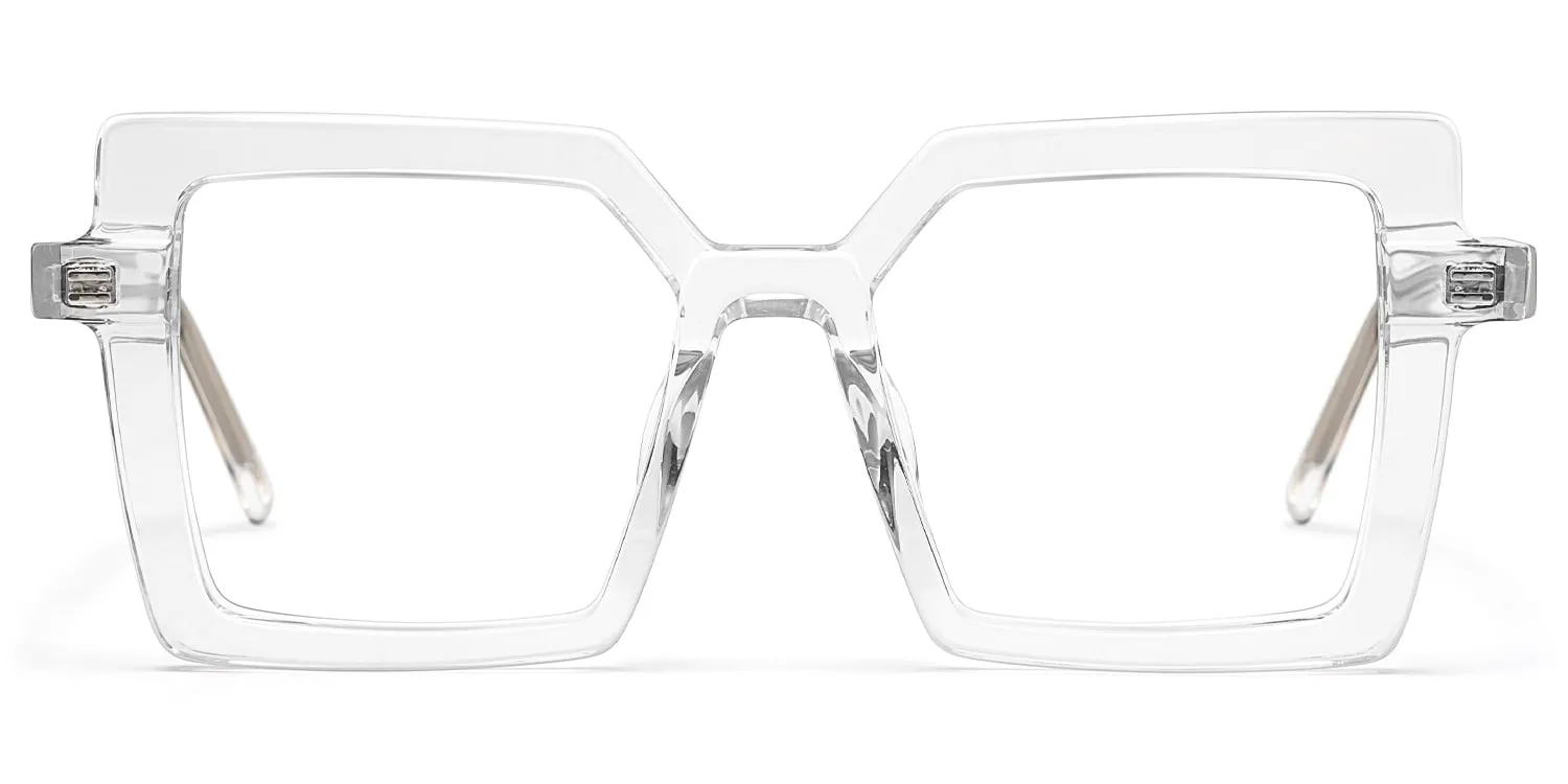 Eilis - Square Crystal Eyeglasses sold by Vooglam product image thumbnail 2