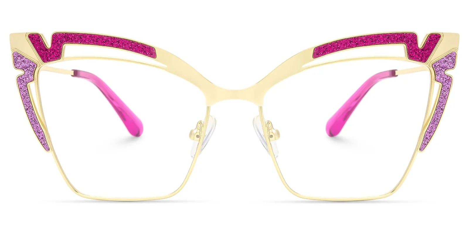 Haizlee - Cat Eye Pink Eyeglasses sold by Vooglam