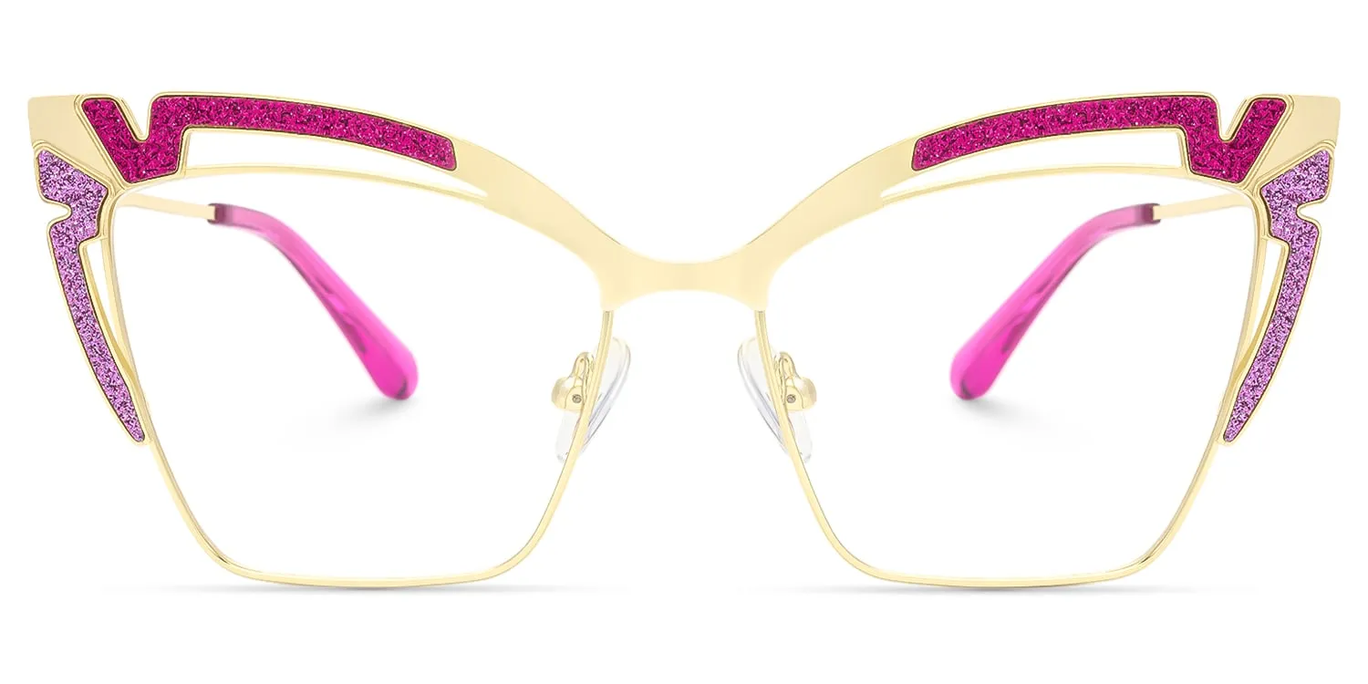Haizlee - Cat Eye Pink Eyeglasses sold by Vooglam product image thumbnail 2