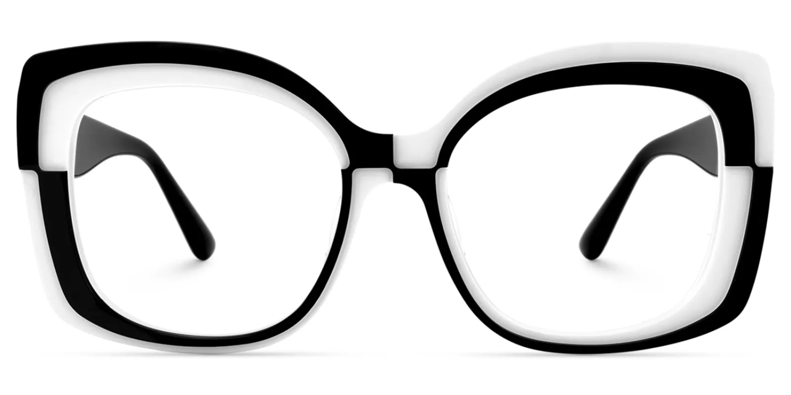 Mabon - Butterfly Black/White Eyeglasses sold by Vooglam