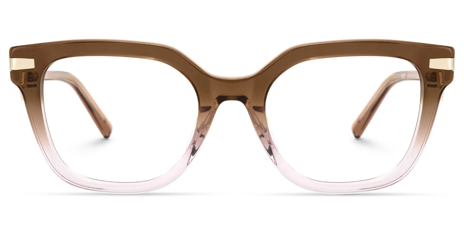 Natala - Rectangle Brown Eyeglasses sold by Vooglam product image thumbnail 2