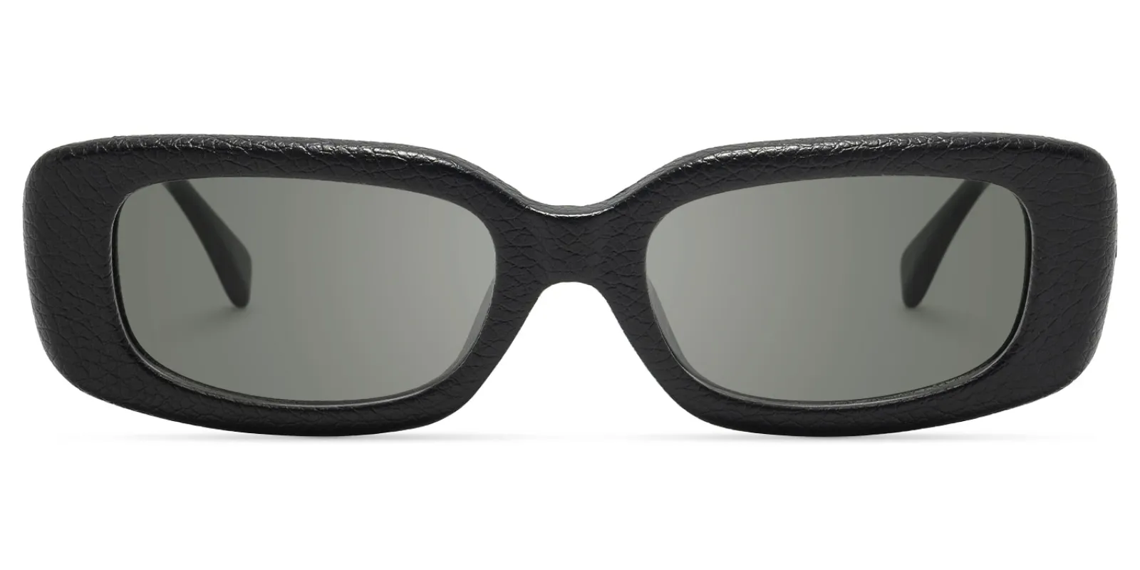 HideShades - Rectangle Black Sunglasses sold by Vooglam