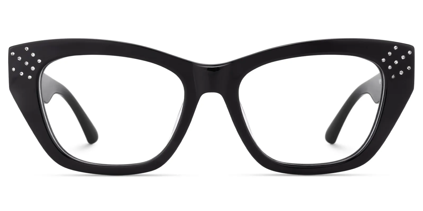 Starlina - Rectangle Black Eyeglasses sold by Vooglam