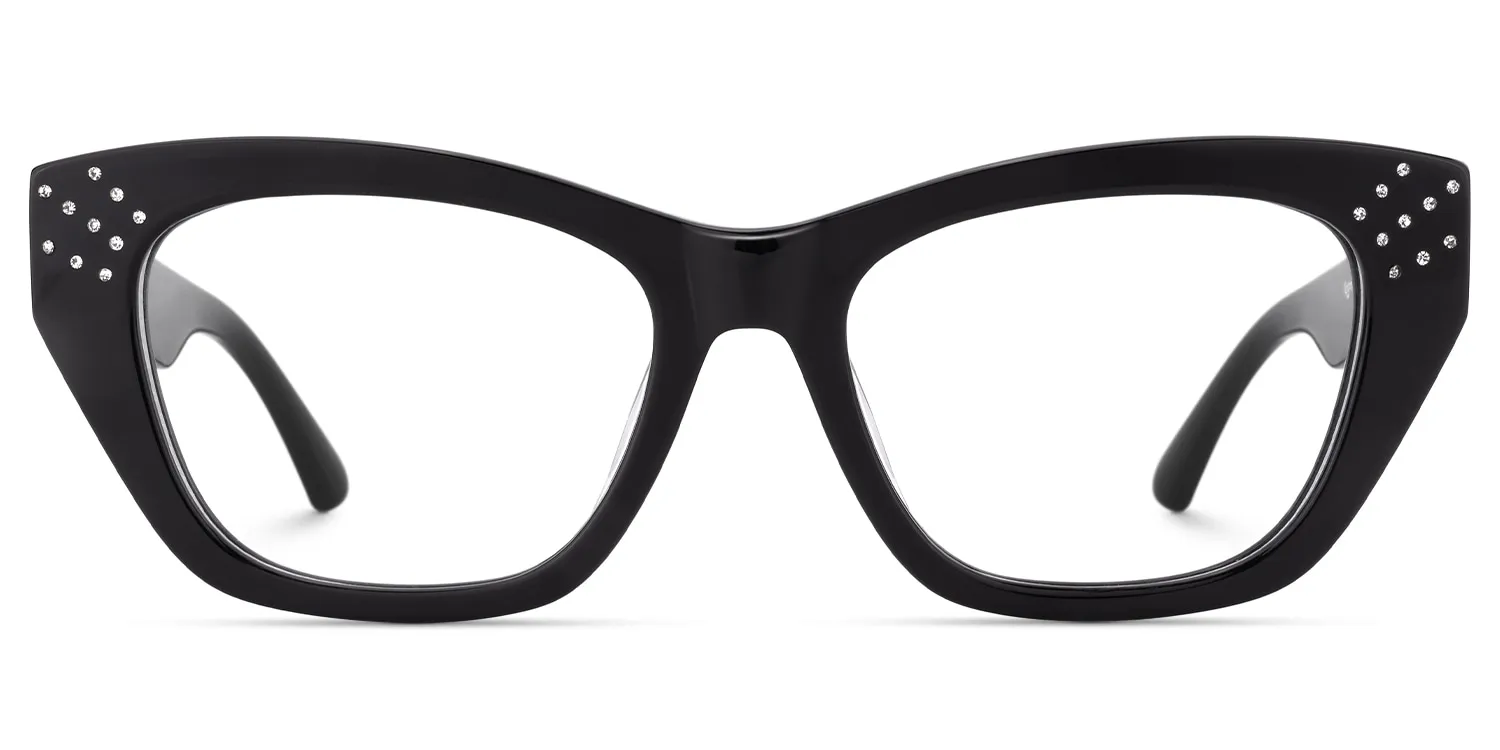 Starlina - Rectangle Black Eyeglasses sold by Vooglam product image thumbnail 2