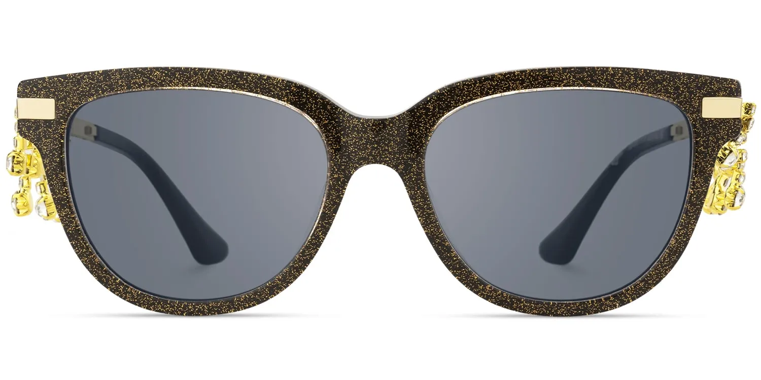 Reverie - Cat Eye Brown Sunglasses sold by Vooglam product image thumbnail 2