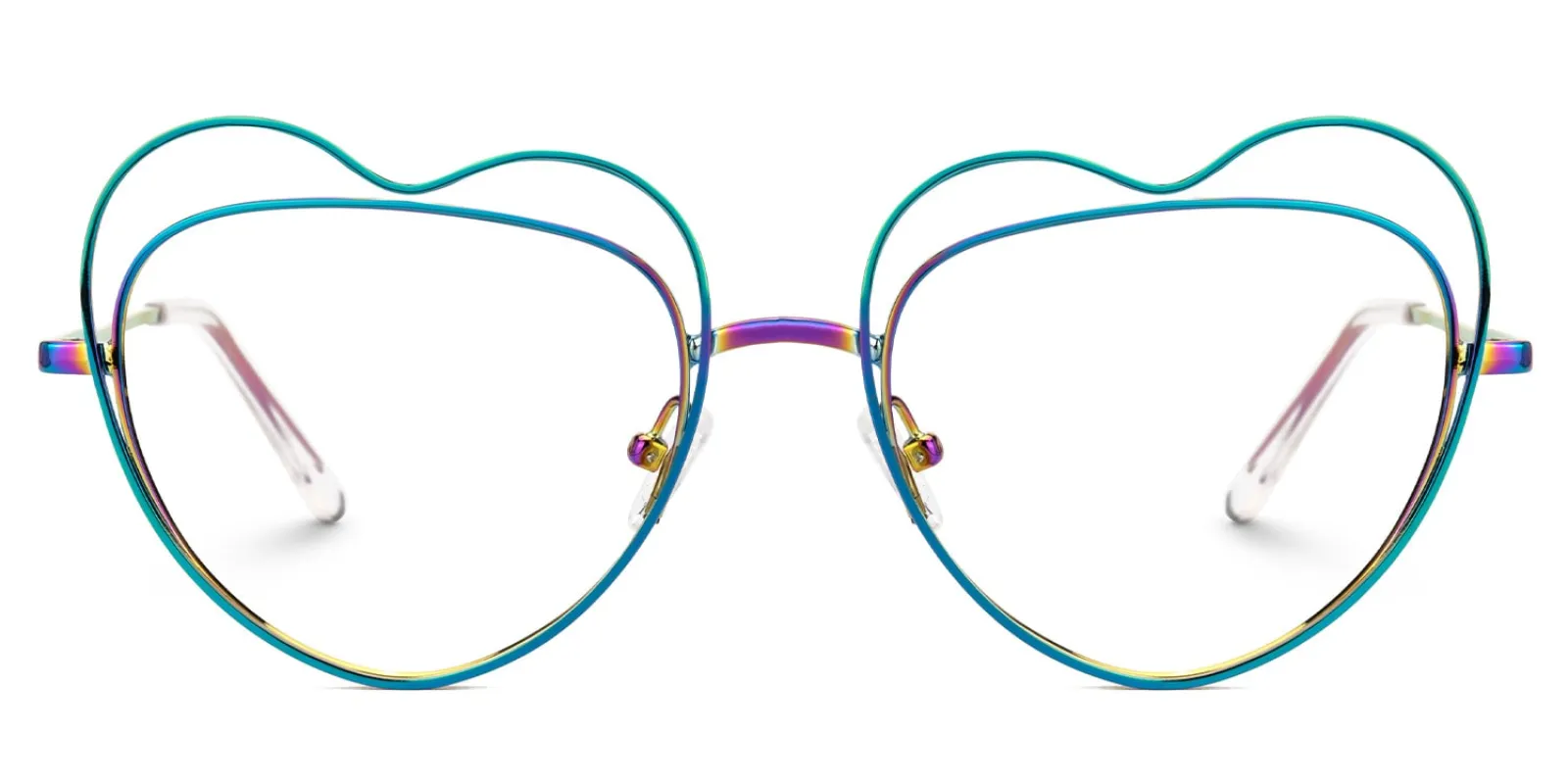 Fidelio - Heart Multicolor Eyeglasses sold by Vooglam