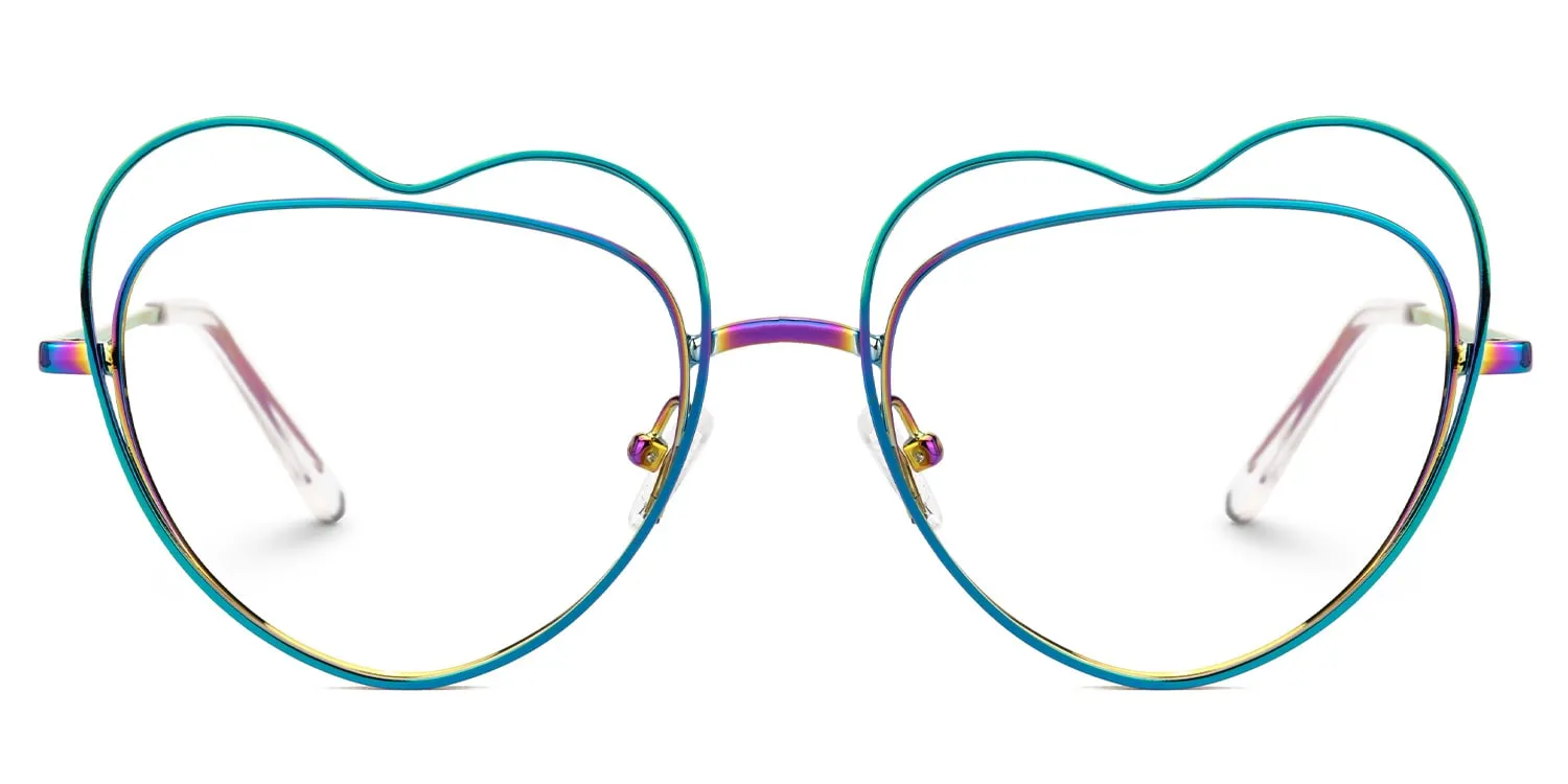 Fidelio - Heart Multicolor Eyeglasses sold by Vooglam