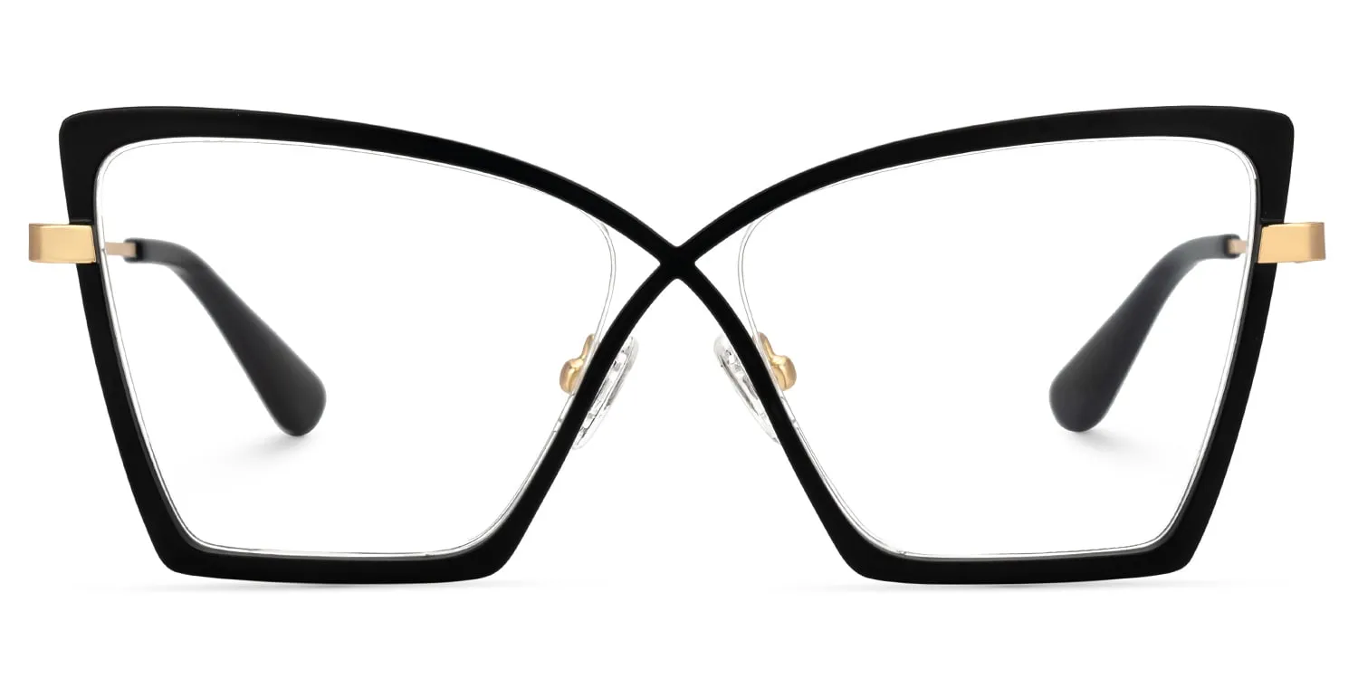 Felicja - Butterfly Black Eyeglasses sold by Vooglam