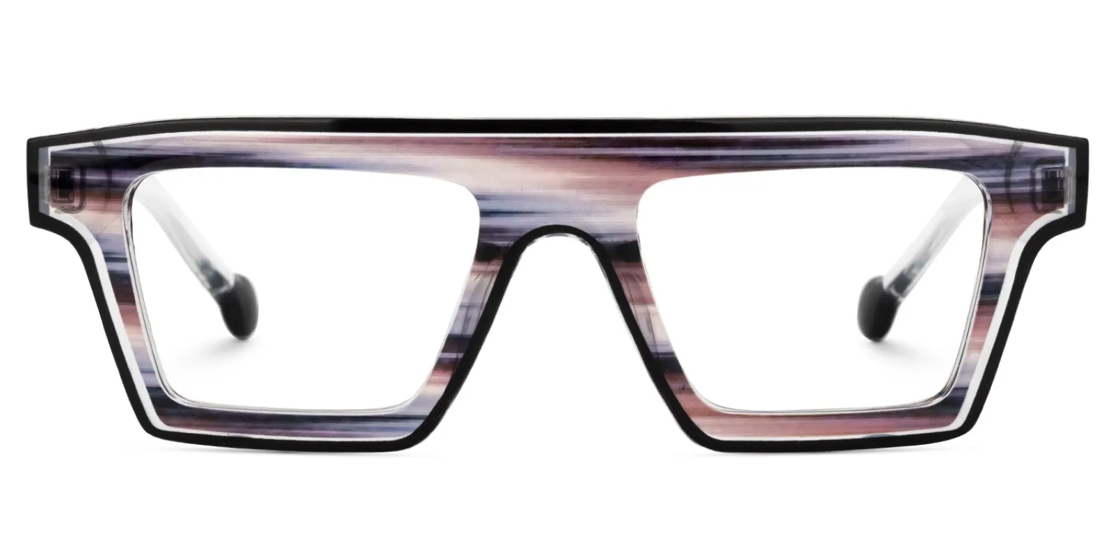 Treva - Rectangle Brown Eyeglasses sold by Vooglam