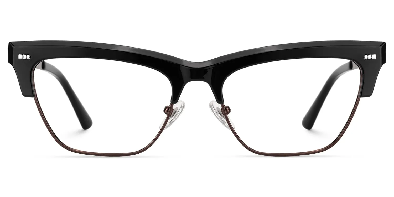 Gabriella - Cat Eye Black Eyeglasses sold by Vooglam product image thumbnail 2