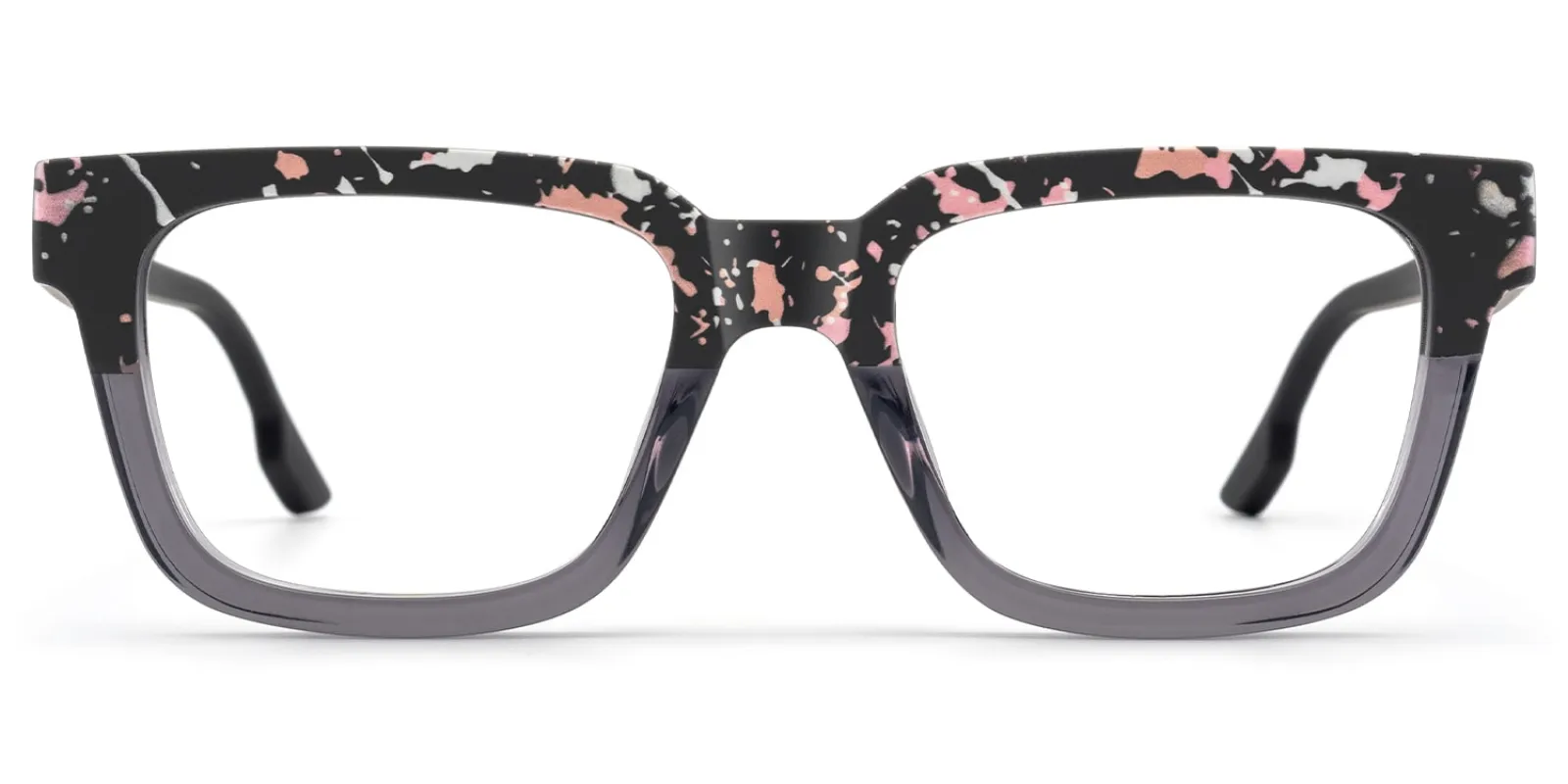 Strobe - Rectangle Two-tone Eyeglasses sold by Vooglam