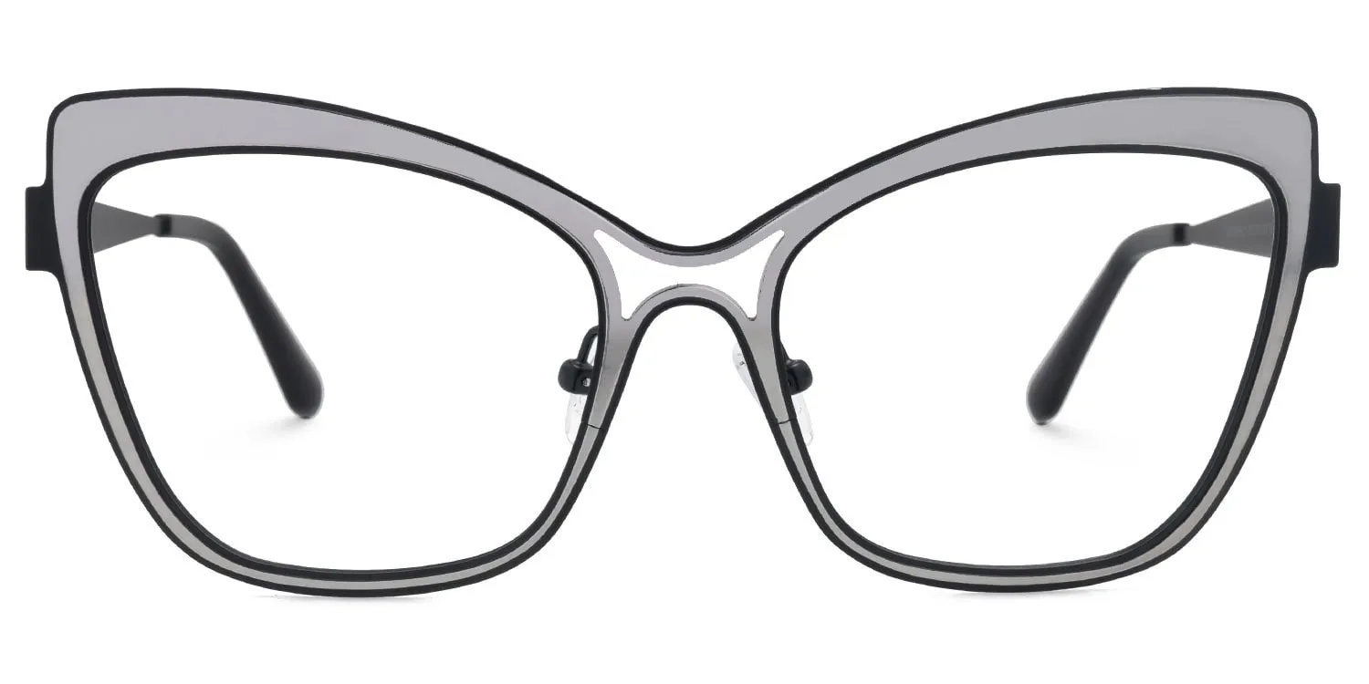 Eleuterio - Butterfly Black Eyeglasses sold by Vooglam