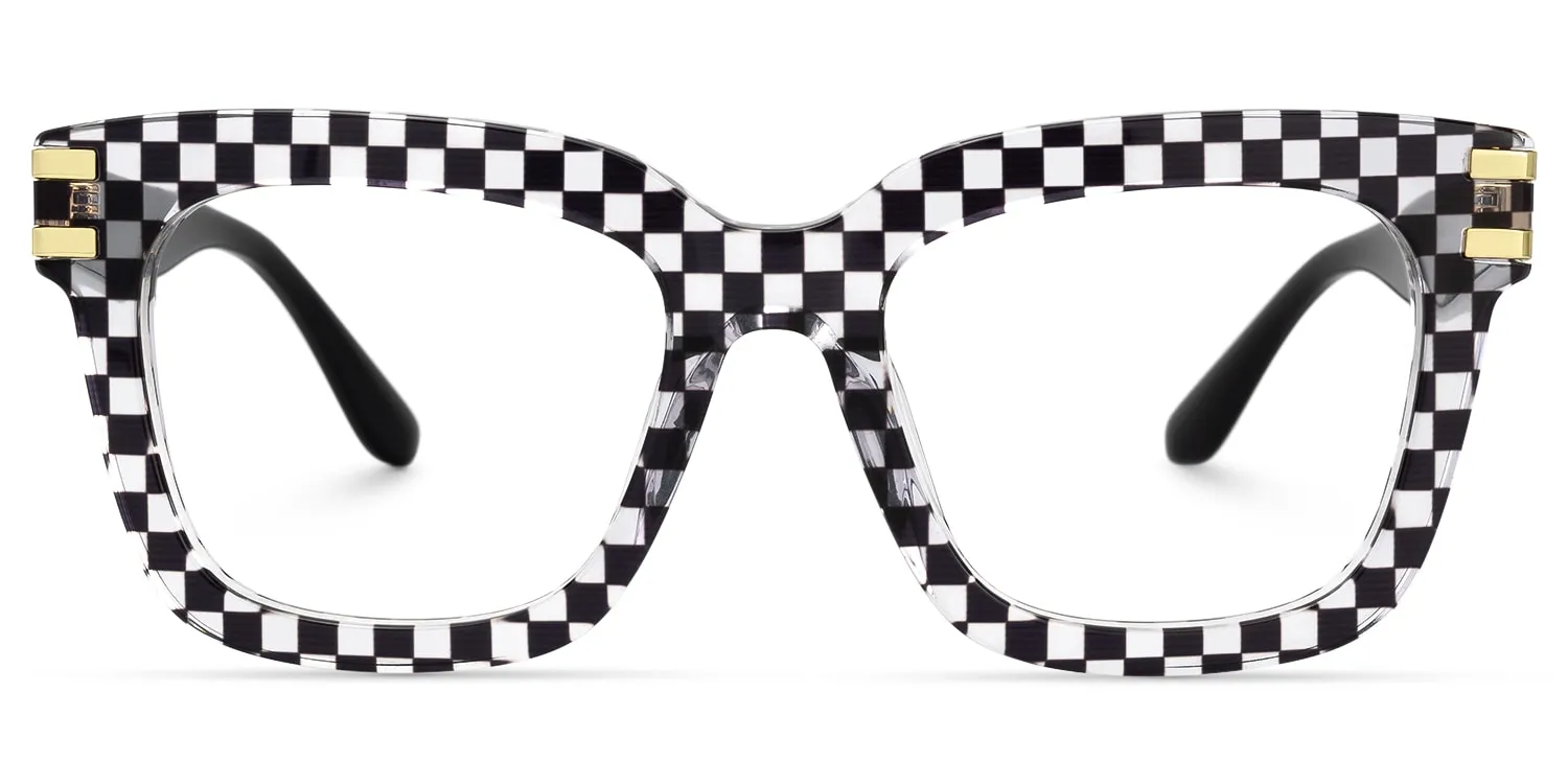 Anjelica - Square Pattern Eyeglasses sold by Vooglam product image thumbnail 2