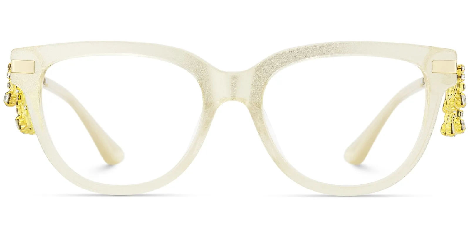 Reverie - Cat Eye Champagne Eyeglasses sold by Vooglam