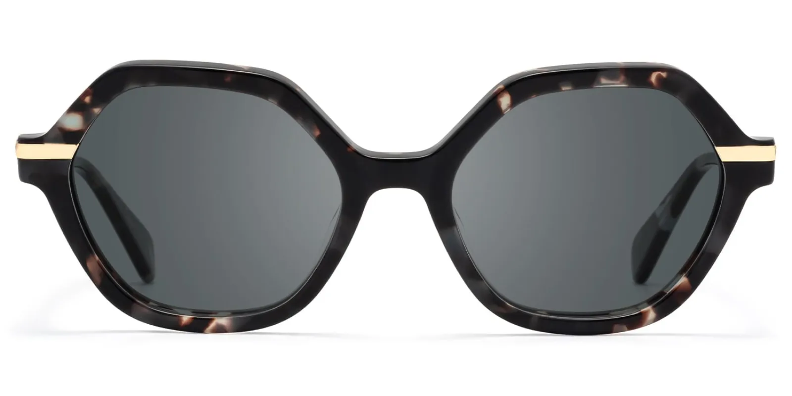 Lux - Geometric Tortoise Sunglasses sold by Vooglam