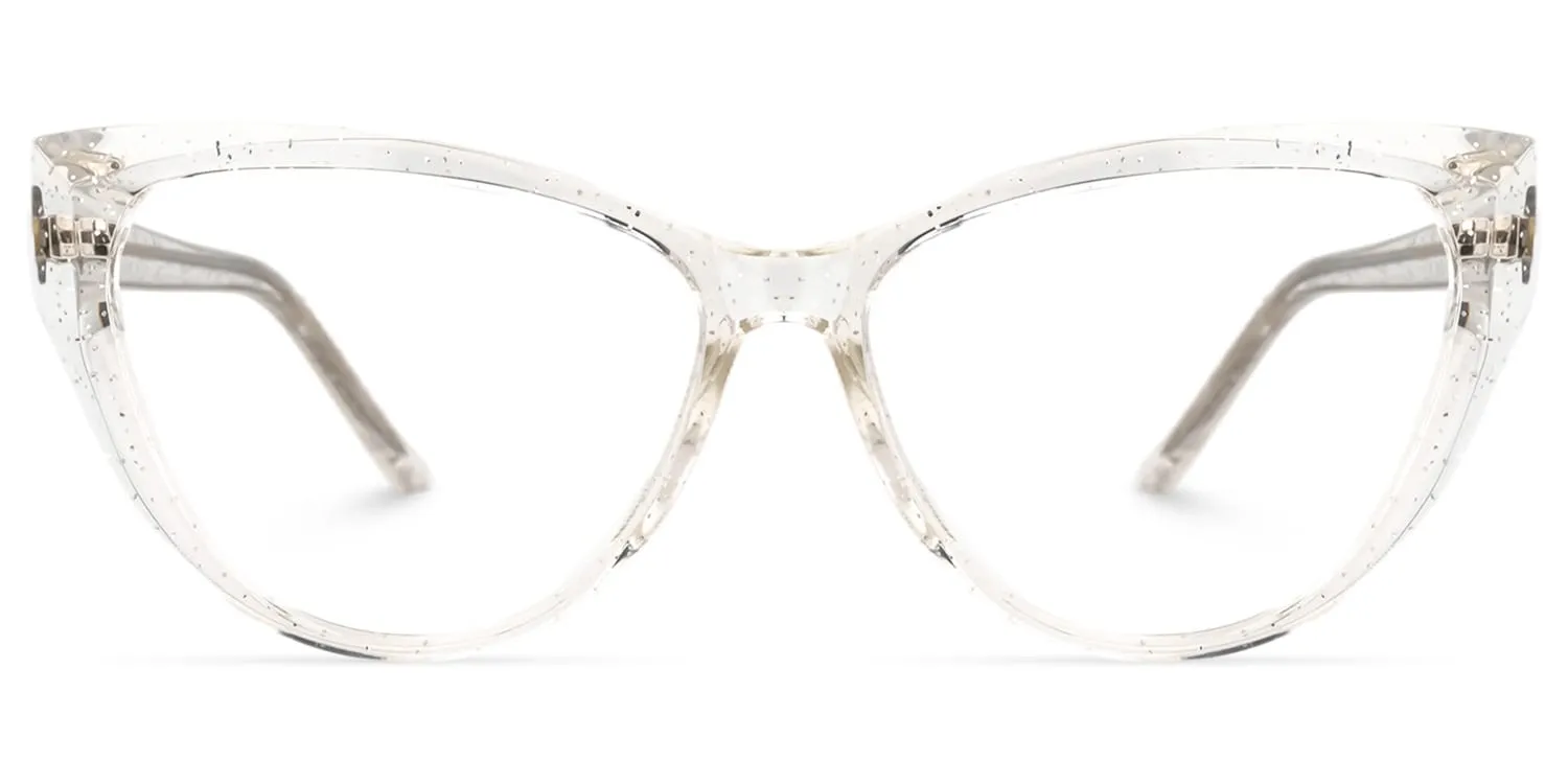 Eniola - Cat Eye Crystal Eyeglasses sold by Vooglam