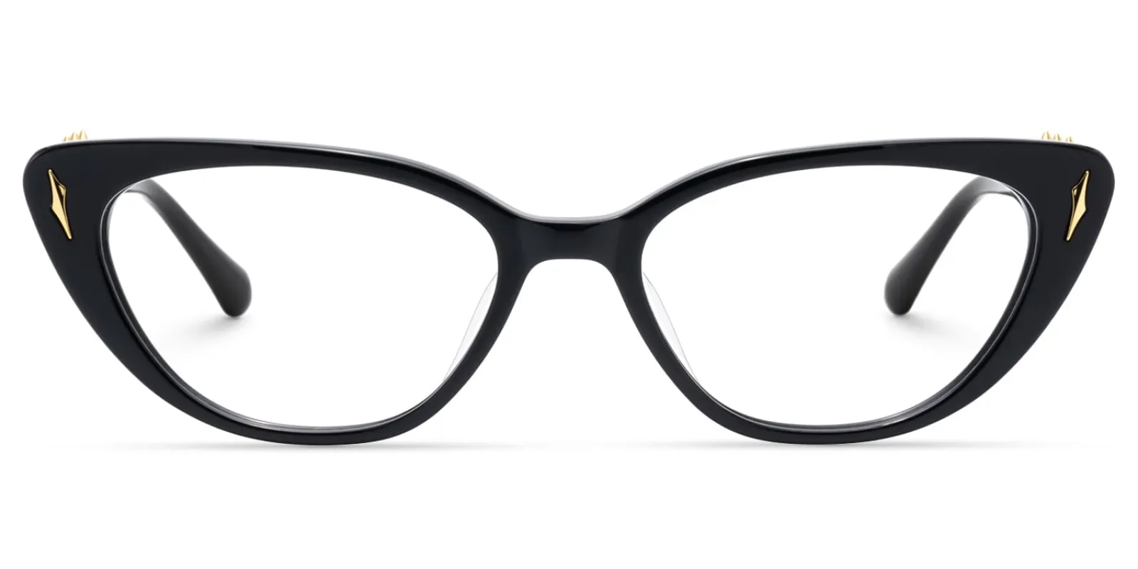 As If - Cat Eye Black Eyeglasses sold by Vooglam