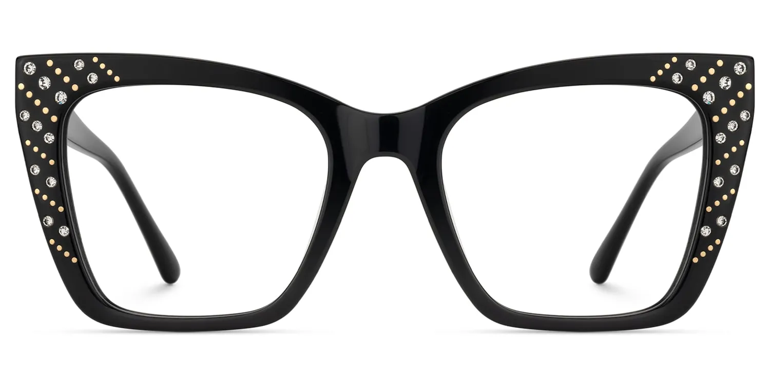 Glitz - Cat Eye Black Eyeglasses sold by Vooglam product image thumbnail 2