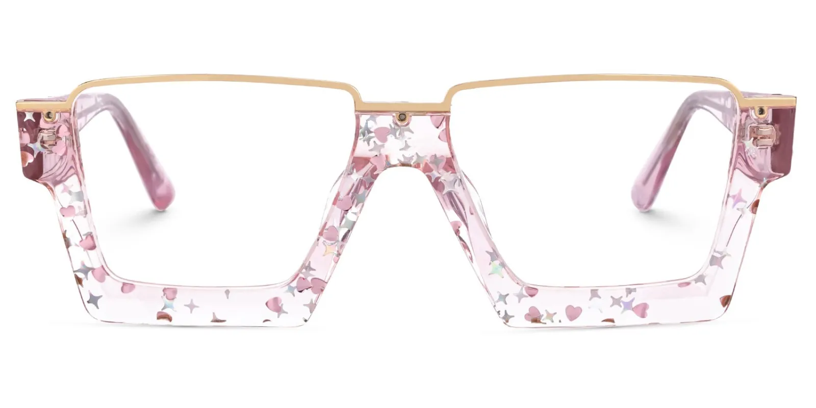 Dardhan - Rectangle Pink Eyeglasses sold by Vooglam
