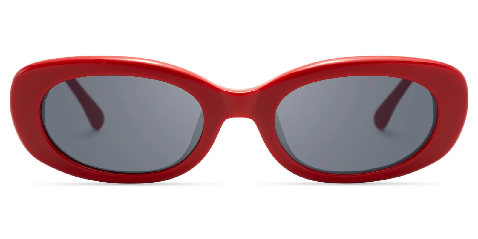 SHHHH~ - Oval Red Sunglasses sold by Vooglam