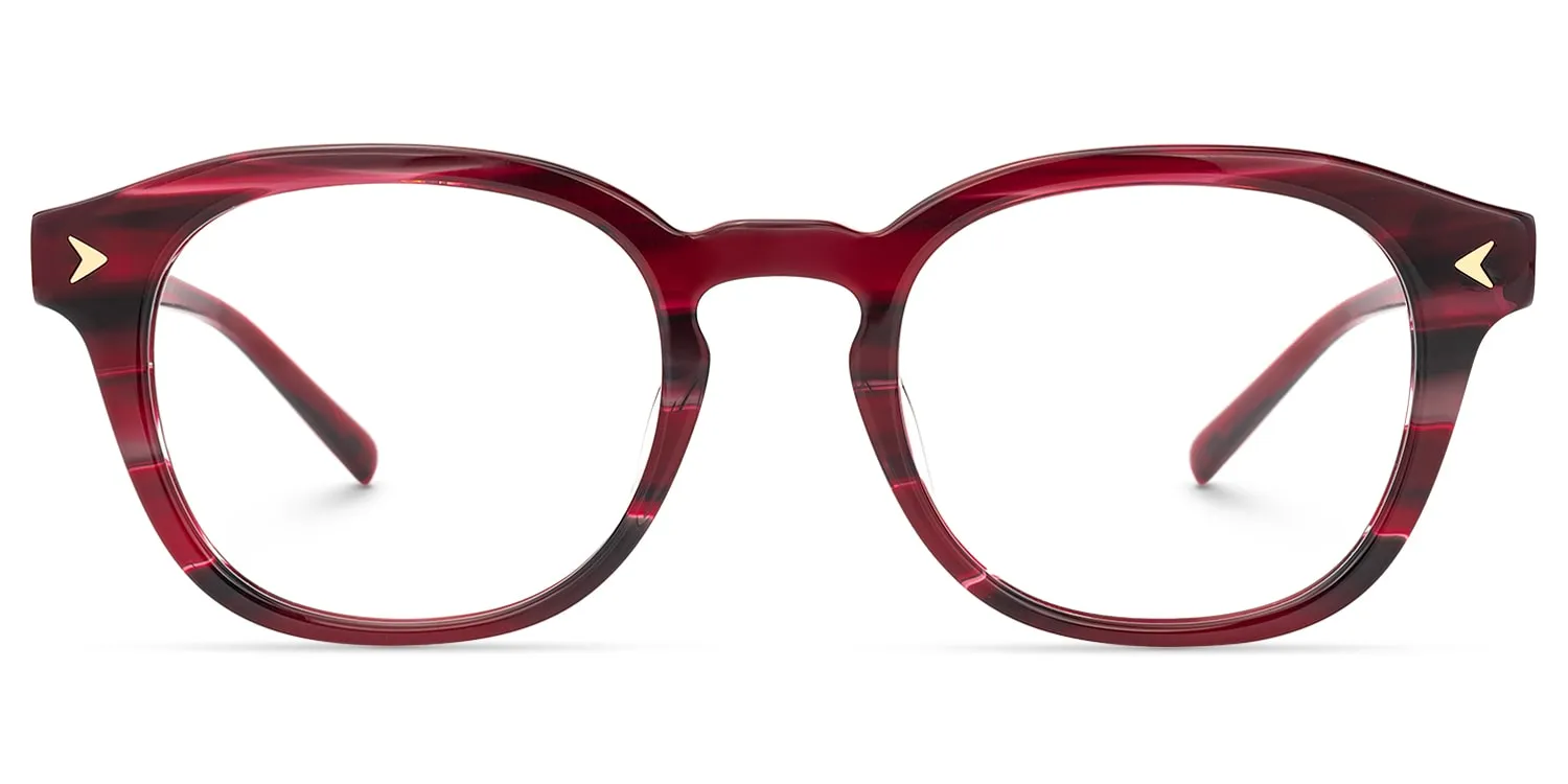 Laksha - Round Red Eyeglasses sold by Vooglam product image thumbnail 2