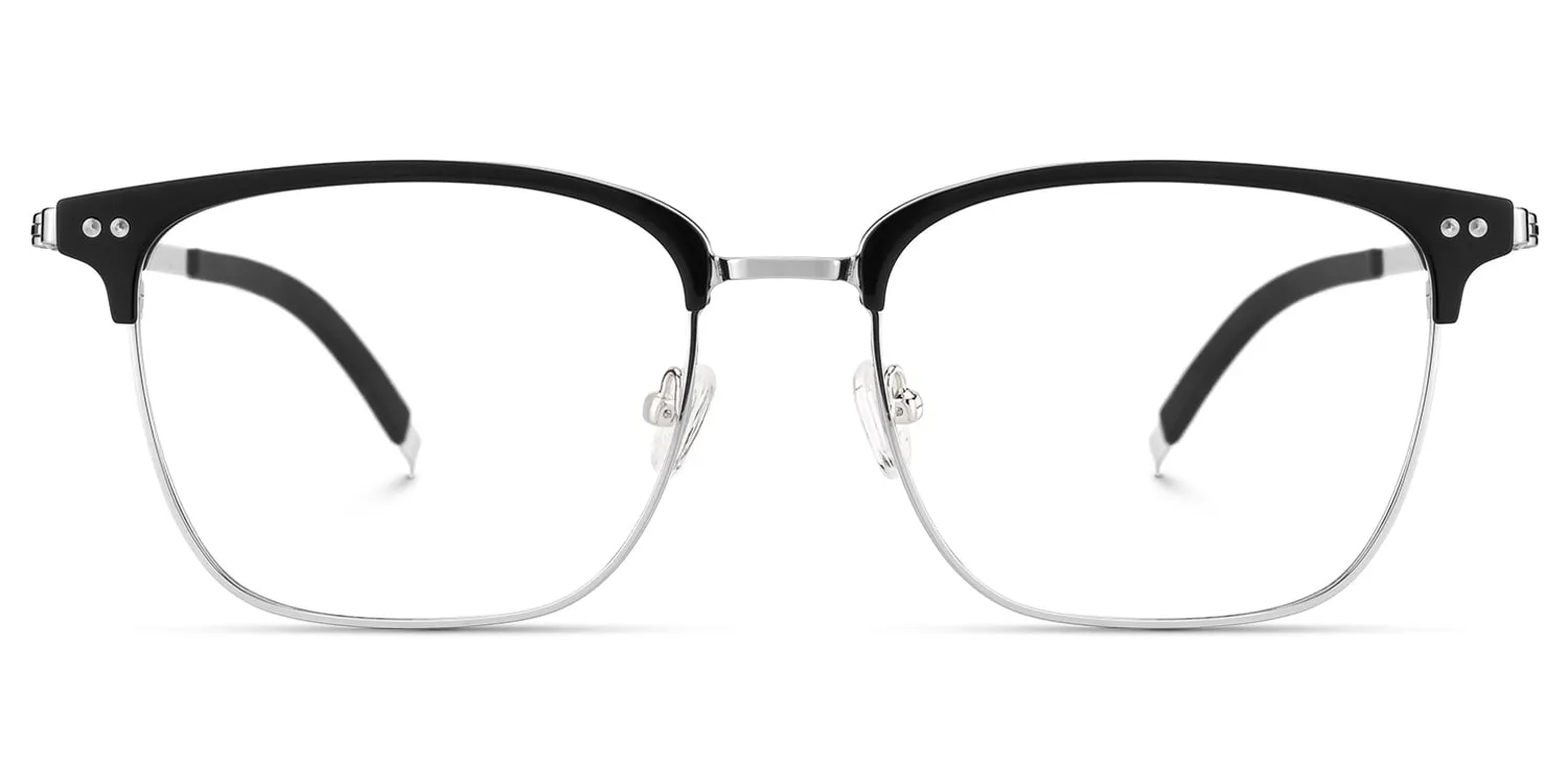 Chord - Rectangle Black Eyeglasses sold by Vooglam