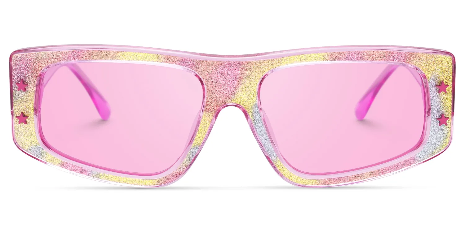 Maeva - Rectangle Multicolor Sunglasses sold by Vooglam product image thumbnail 2