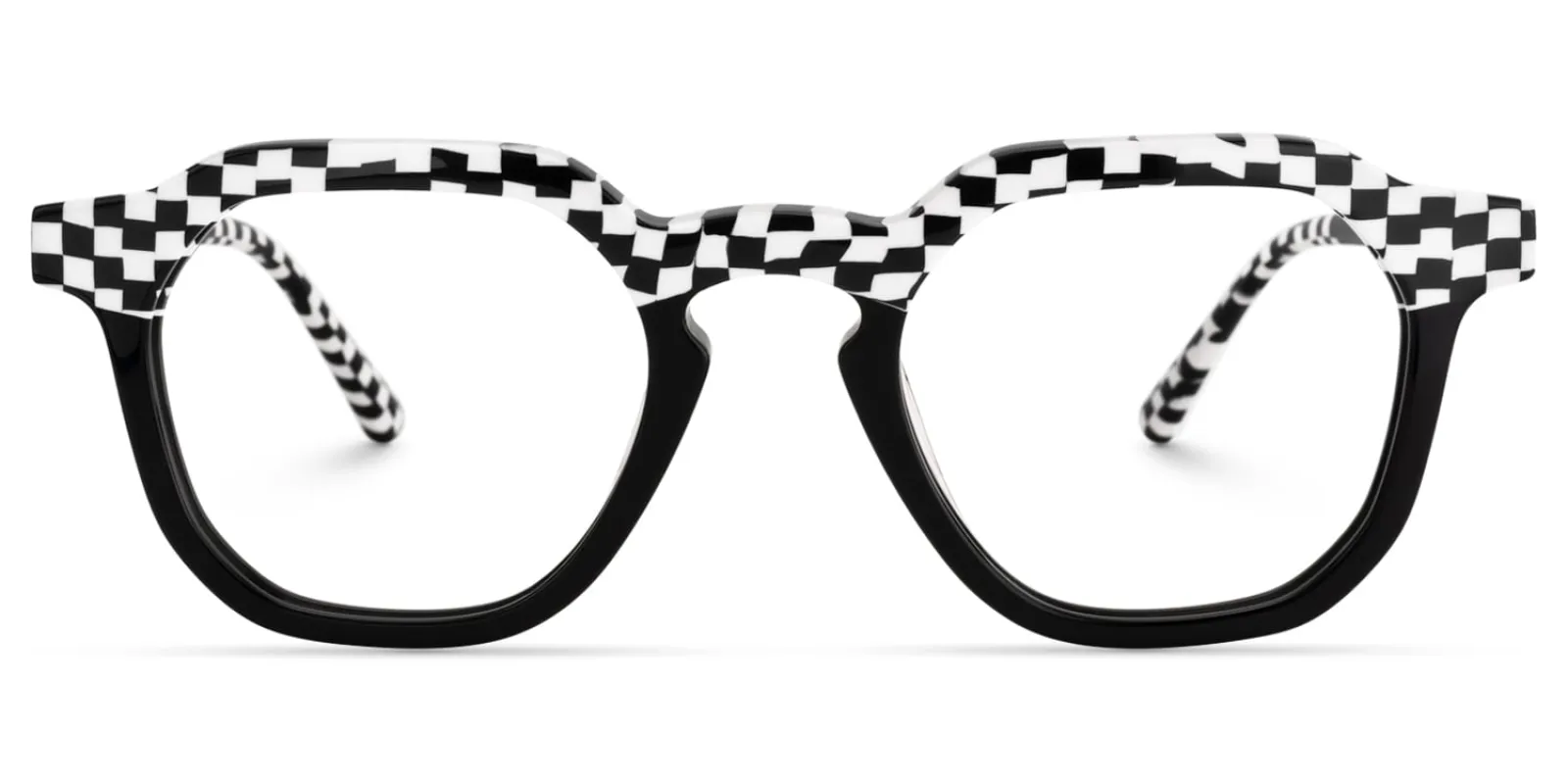Mahsa - Geometric Pattern Eyeglasses sold by Vooglam